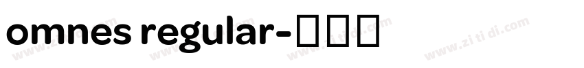 omnes regular字体转换